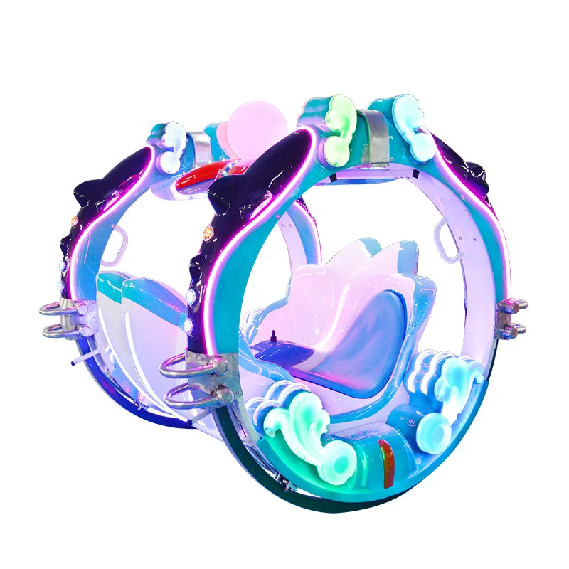 Парк аттракционов едет 360 градусов прокатки Электрический лесинг качели под морем ходьбы автомобиля счастливый автомобиль для продажи