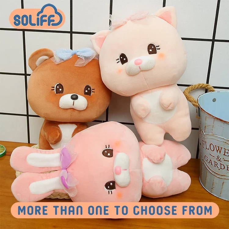 Children Plushie Custom Gatos De Peluche Oso Toys Soft Rabbit Toy Cat