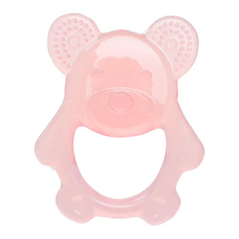 Silicone Soft Baby Fresh Fruit Feeder Pacifier Food Grade BPA-Free Pouches and Nipples Infant Baby Teether Safe Toy Bear Shaped
