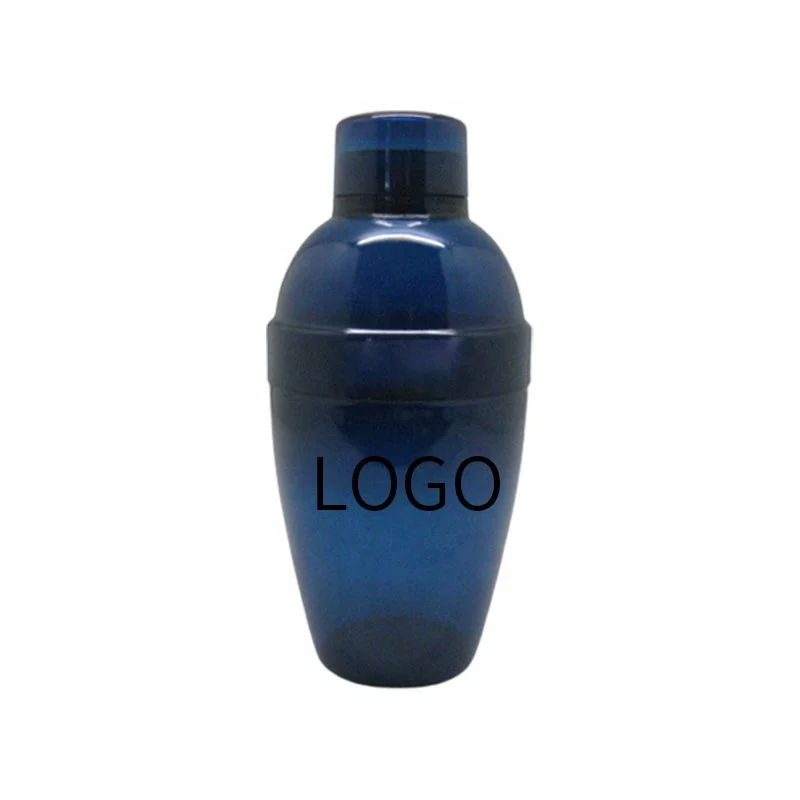 Plastic Size 350ML Customize Cocktail Shaker Plastic Bar Tool Shakers for Cocktail