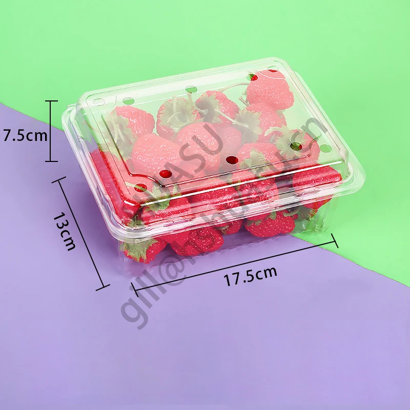 Heart shape plastic Fruit packaging box for strawberry  fruit and vegetables