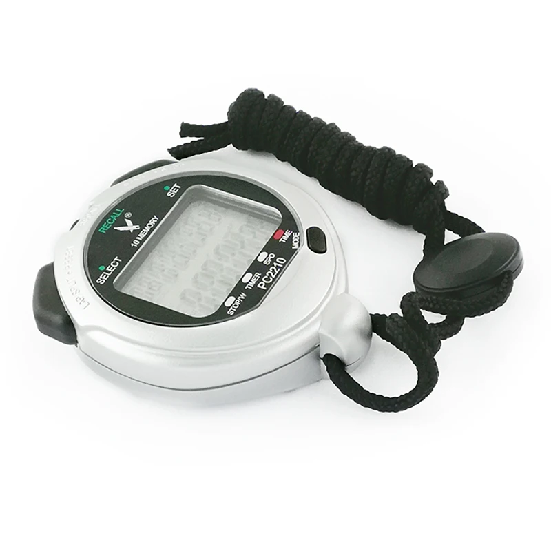Высококачественный цифровой мини-таймер секундомера с бесплатным шнурком