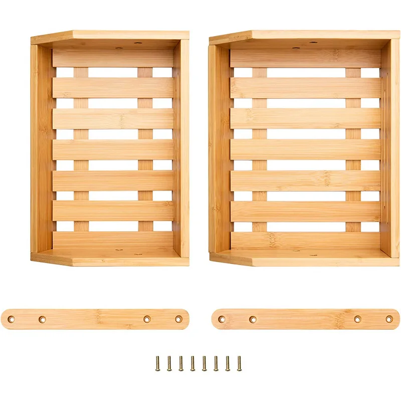 Custom Bamboo 3 Tier Fruit Vegetable Holder Storage Organizer Stand Large Fruit Basket