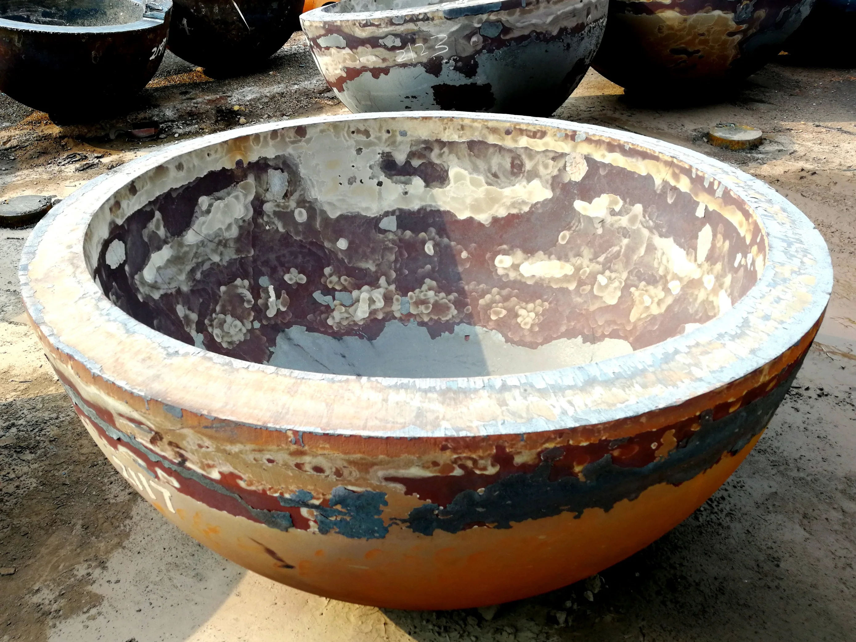 ASME Flange spherical dished head Large Elliptical Tank Heads