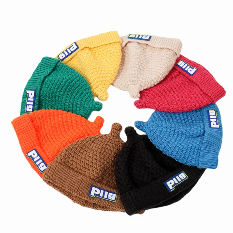 Newly Design Soft High Quality Baby Beanies 100% cotton Knitted Hat Autumn Winter Versatile