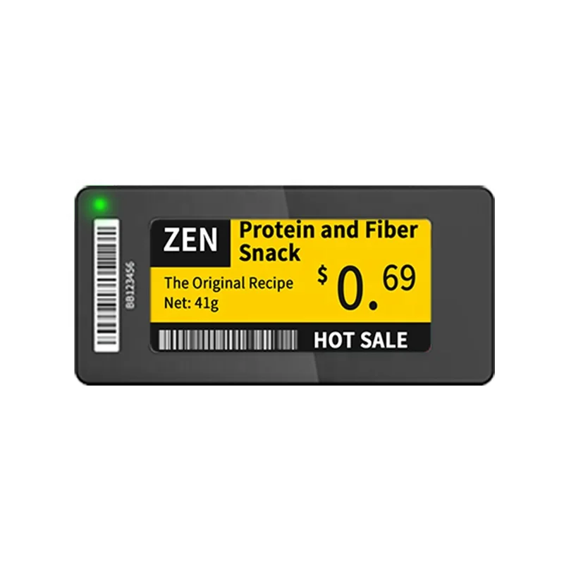 YalaTech ESL Black 2.66 inch Supermarket 2.90 inch EAS Tag Electronic Price Shelf Labels Slim Series
