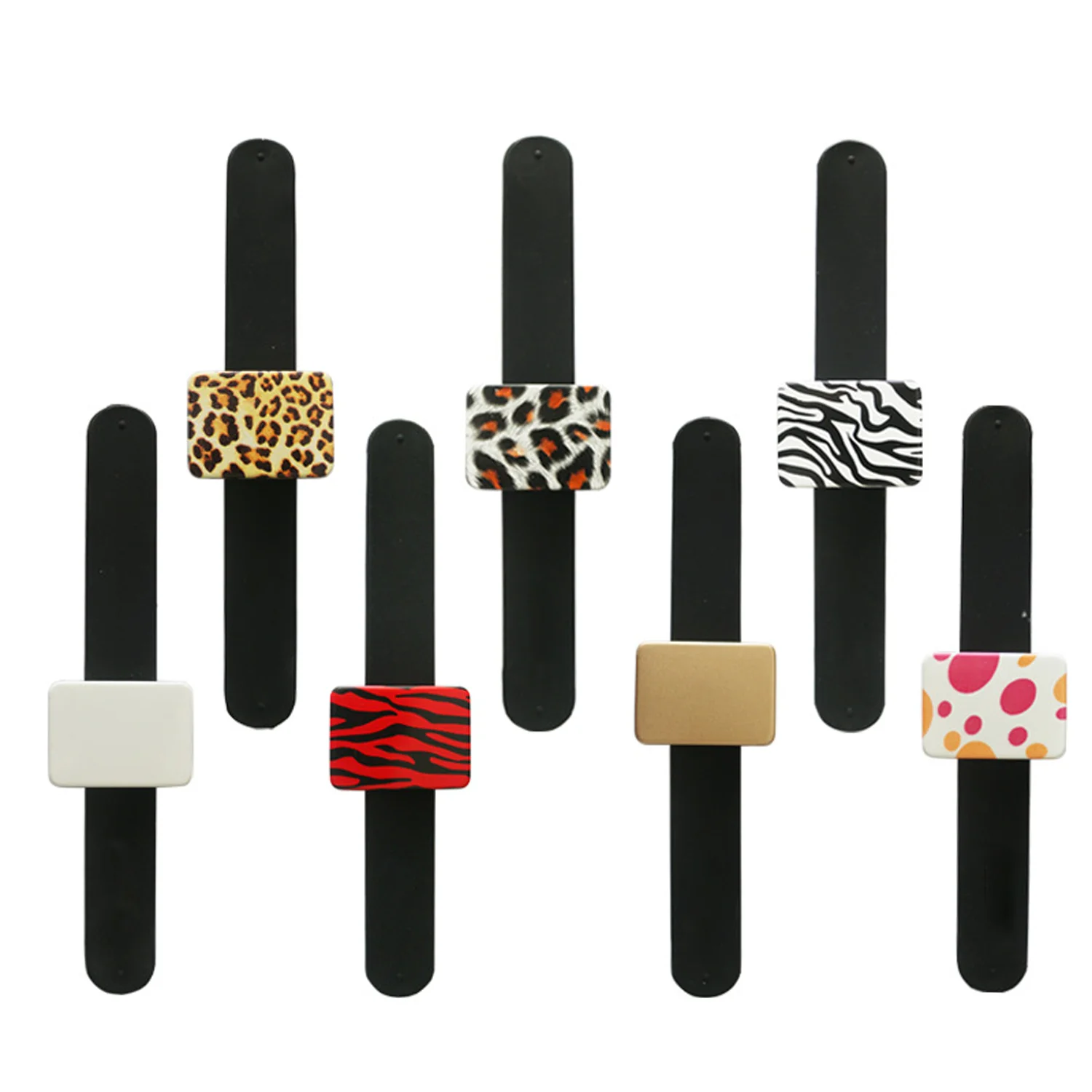 
Private label Magnetic Bobbie Pin Hair Clips Bracelet, Bobby Pins Wristband Holder, Elastic Rubber Bands Holder 