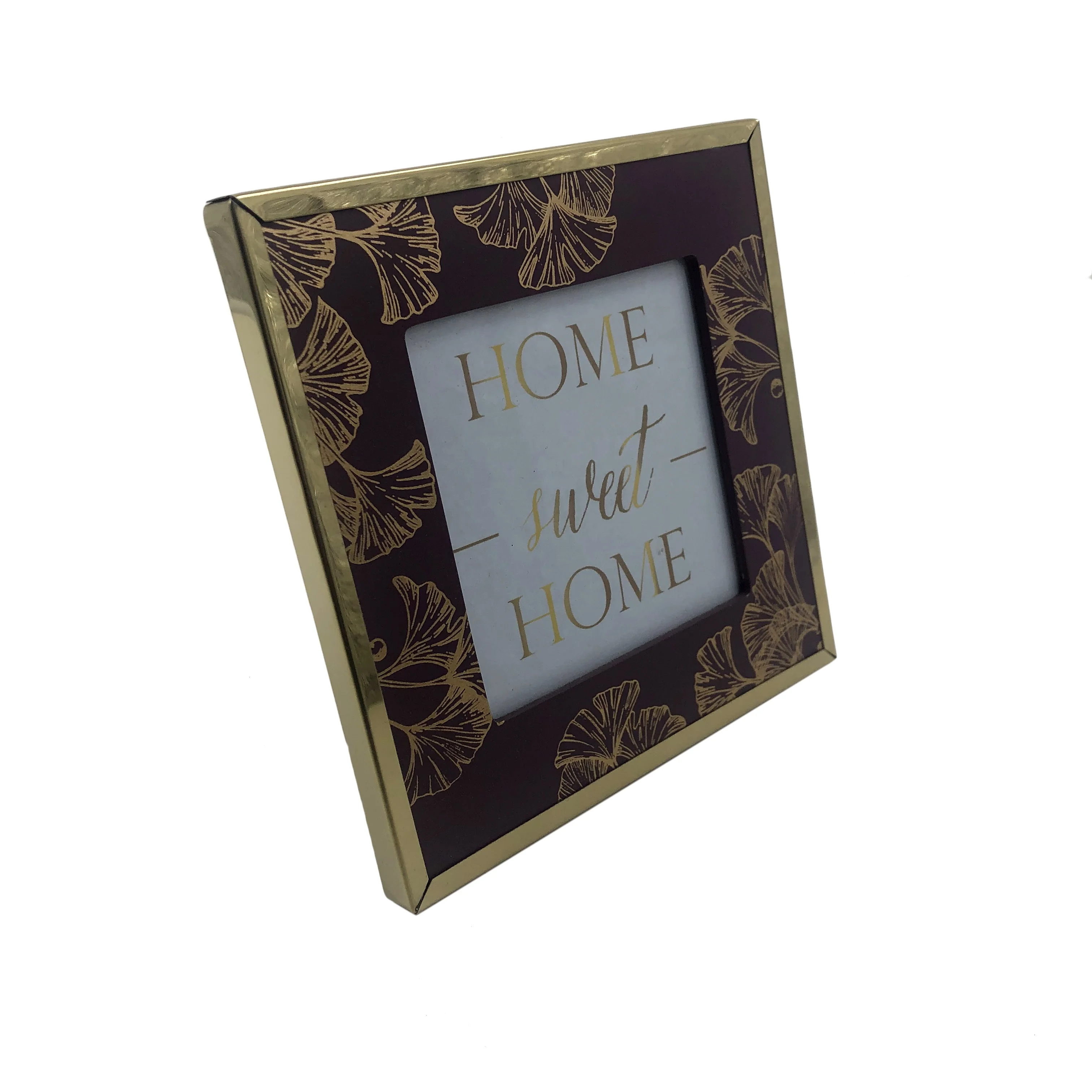 Custom Metal Frame Handmade Decoration 4x4 Size Desk MDF Family Wooden Stand Photo Frame Picture