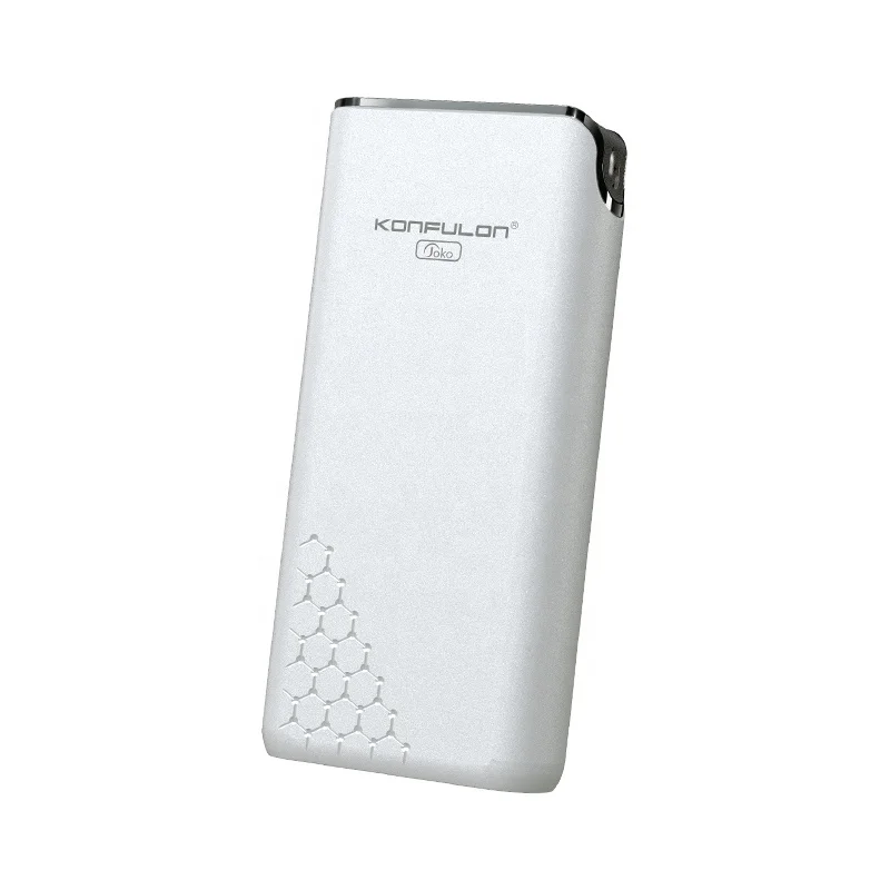  Konfulon Высокое качество двойной USB портативные зарядные устройства банк 20000 мАч с 3 Вход светодиодный дисплей батарея портативного