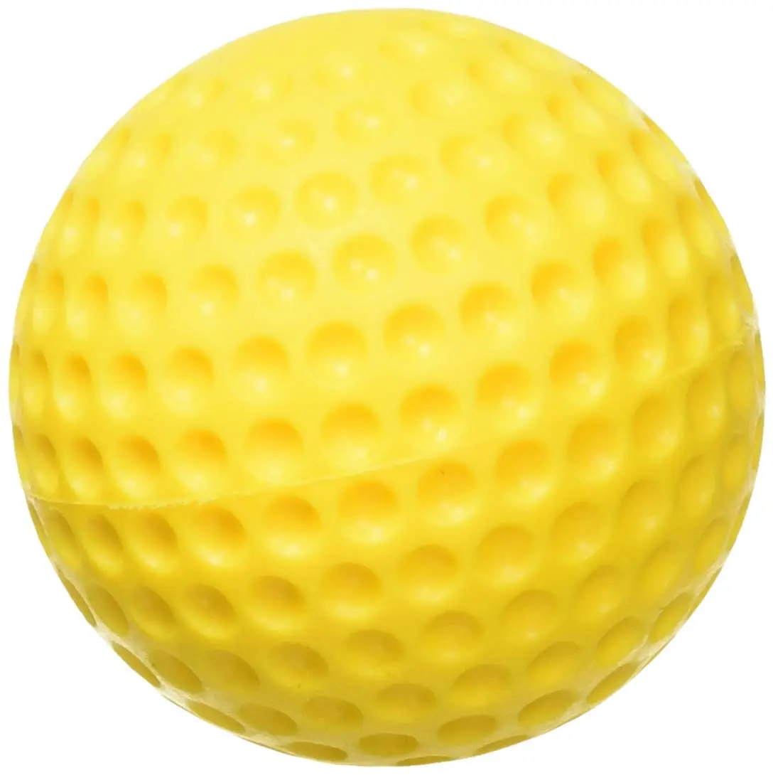 high quality 9 inch 12 inch yellow dimpled pitching machine baseball balls softball balls