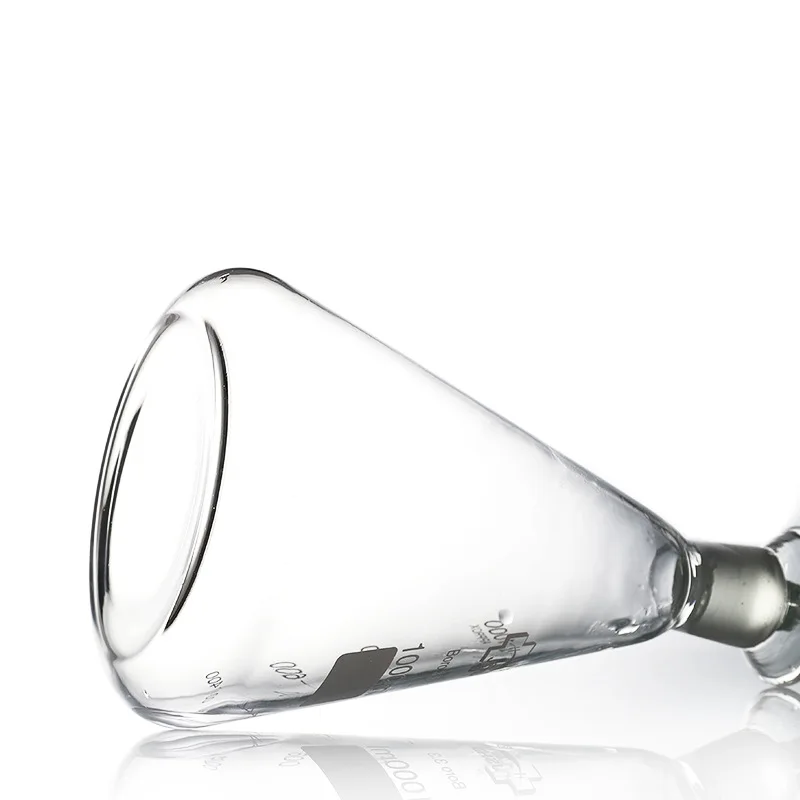 Лабораторная посуда HAIJU Boro 3 стекло 25 мл ~ 1000 коническая колба с широким носиком стандартной заземляющей пробкой