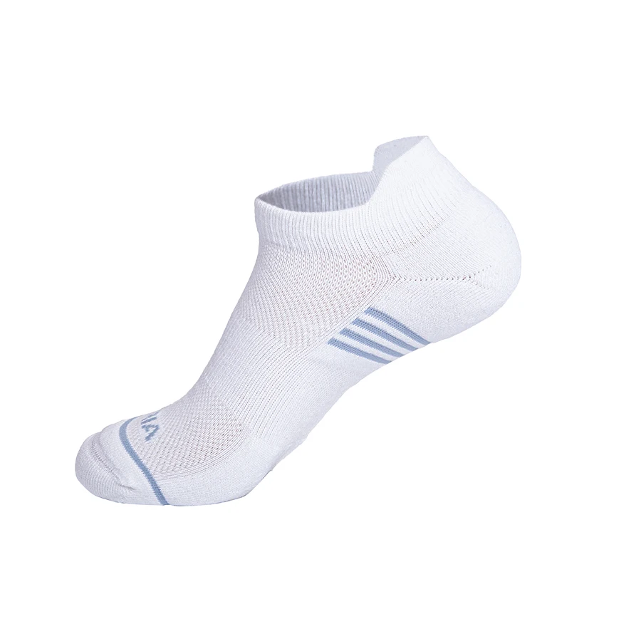 For unisex new style towel bottom outdoor running custom knitted no show white sport socks