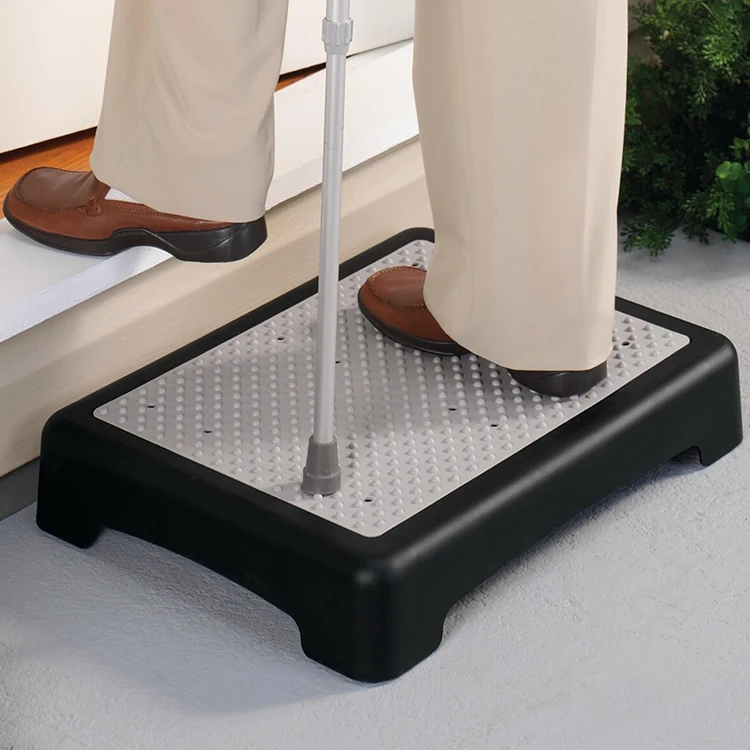 PP Bath Safety Step Slip Elevated Bathroom Safety Aid Resistant Shower Stepping Stool for Handicap Elderly Seniors Entering