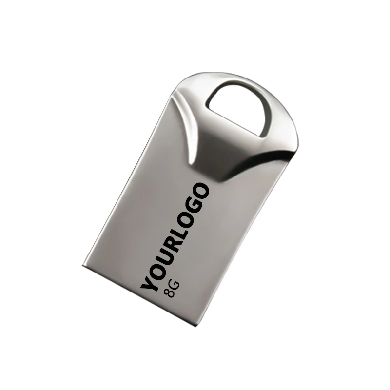 Лидер продаж 2021, мини USB флеш-накопитель с подвеской, 8 ГБ, 16 ГБ, 32 ГБ, 64 ГБ, автомобильная Usb-карта памяти, металлическая флешка