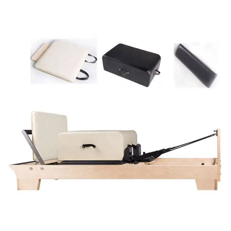 Oak Maple Wood white reformer yoga training exercise pilates reformer