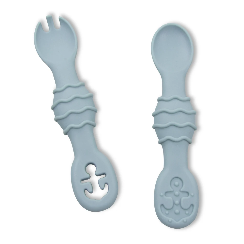 2024 New Design No-toxic Hot Selling BPA Free Silicone Baby Silicone Spoon for Feeding Baby