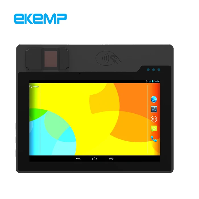Biometric 8 Inch Tablet with Blue tooth Wifi Free SDK and Fingerprint Sensor