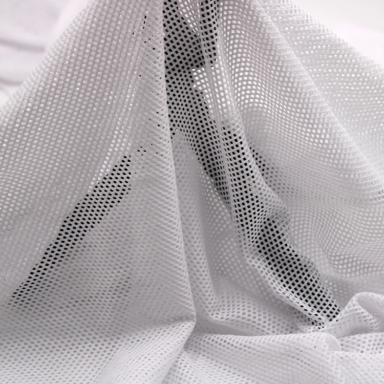 
cheap and good quality polyester net lining mesh fabric textile cloth for beach shorts and garments 