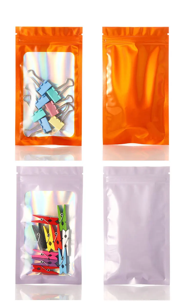 Hot Sale Logo Design High Quality Resealable Poly Bag Detergent Holographic Mailers Bag for Jewelry Package