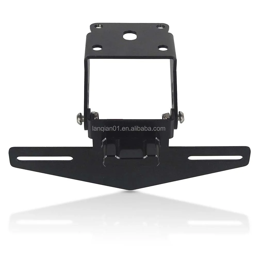 FOR KTM Duke 125 250 390 2017-2021 Motorcycle Accessories Black Aluminum Rear License Plate Bracket Frame Holder with LED Light