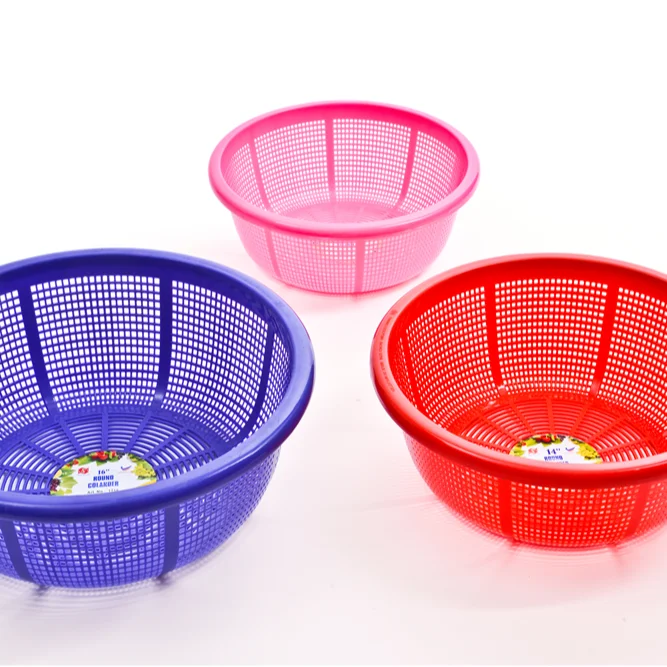 Top Newest Deals Big Plastic Basin Function of Colander Folding Basket Applicable to Restaurant School Canteen Home Usage