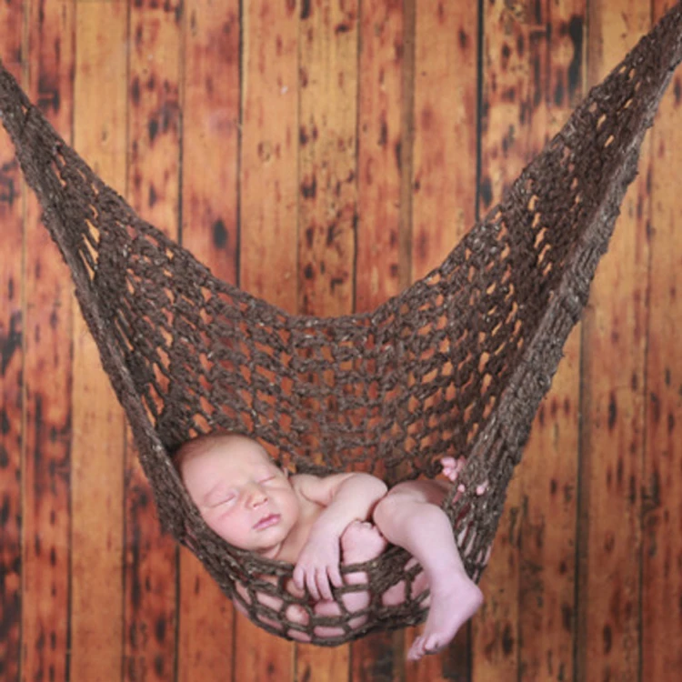 High Quality Newborn baby Photography Props handmade knit neck hammock