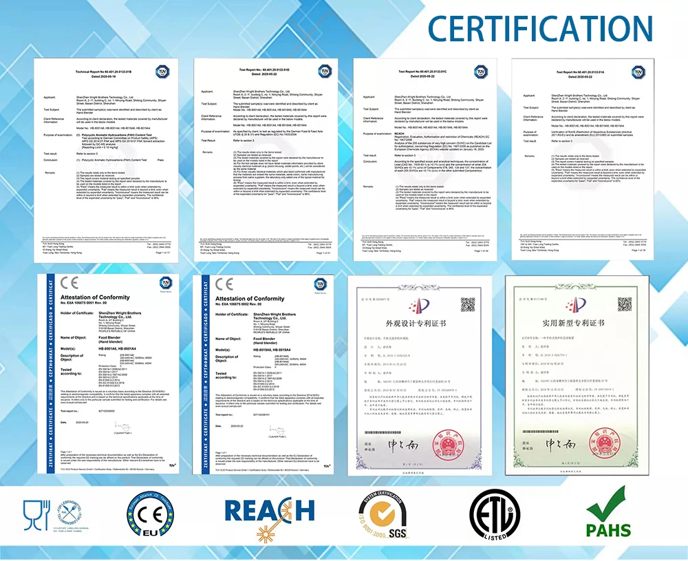 600W Handheld Blender High-Powered Kitchen Tool for Blending, Mixing and Food Preparation