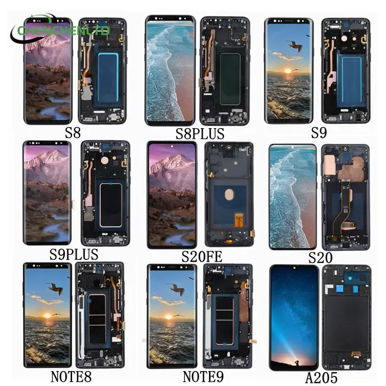 ЖК-дисплей с сенсорным экраном и дигитайзером рамкой для Samsung Galaxy S20 + S20fe