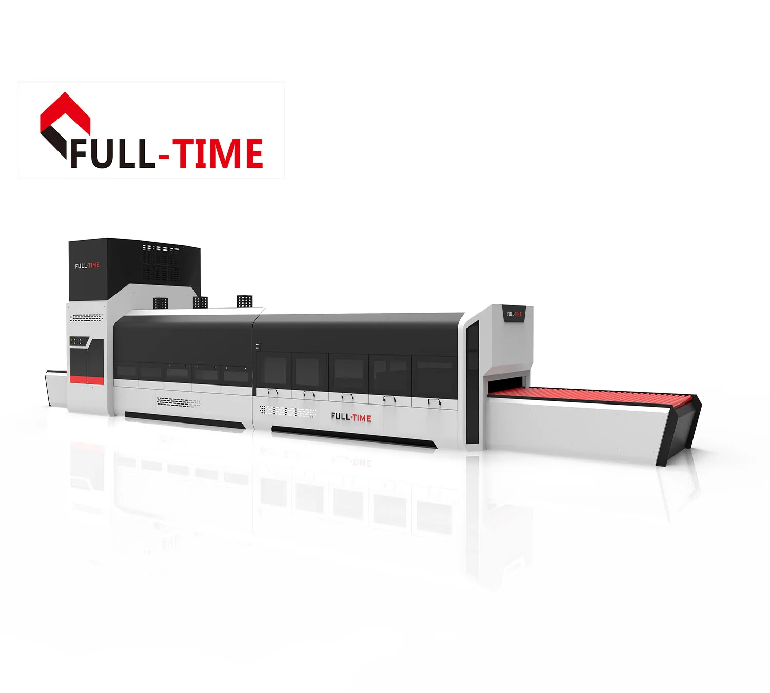 Fuchong Glass Tempering Furnace Machine CE Certification Tempering Furnace Line Forced convection For Flat and Bended Glass