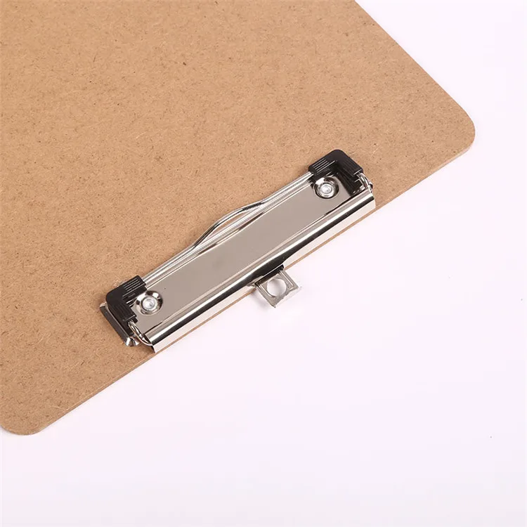 Factory made office MDF wooden clip writing board A4 clipboard