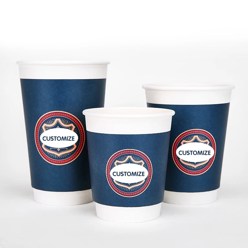 luxury royal double wall blue coffee disposal paper box k cups mac logo customized