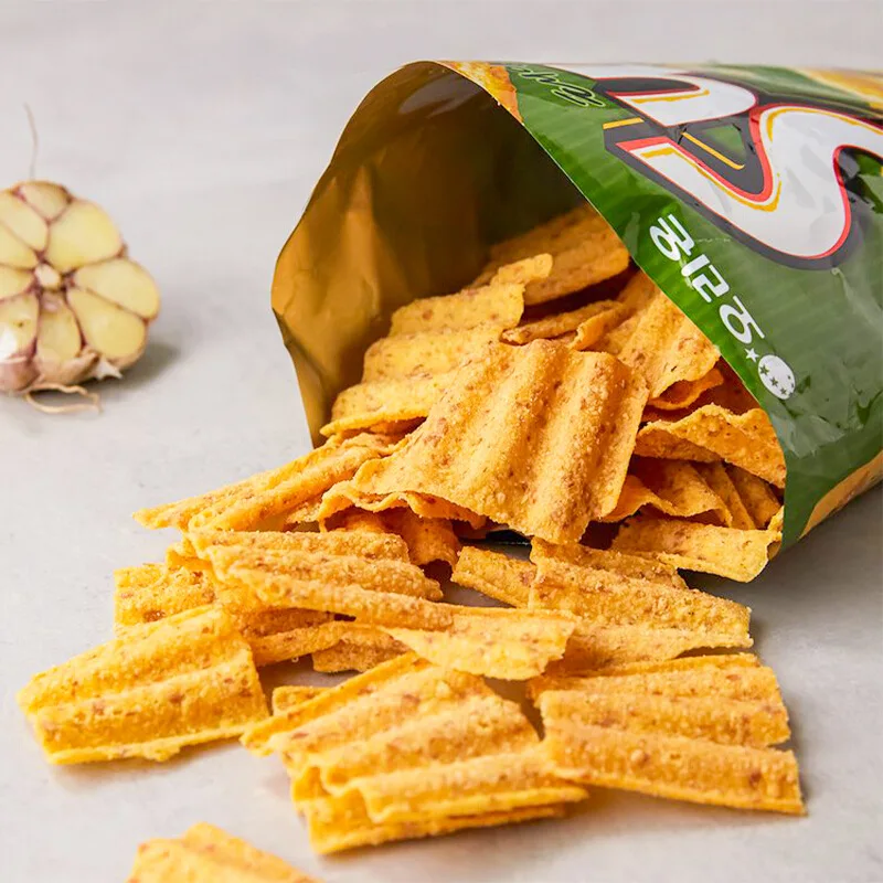 Good Quality Korean Hot selling Chips And Packaged  Corn Crunchy Chips exotic Snacks