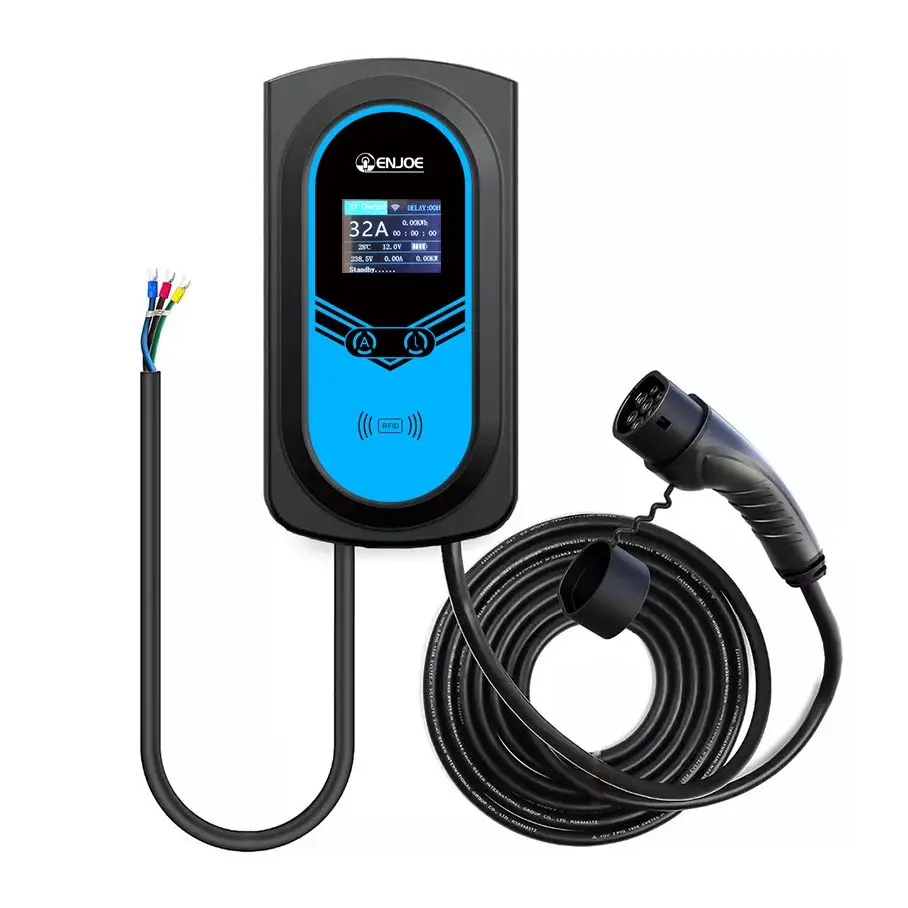 11Kw 22kw Portable Ev Wall Charger 7Kw 11kw 16A 32A 32 Amp Type 2 1 level 2 Home Electric Car Charger Ev Charging Station