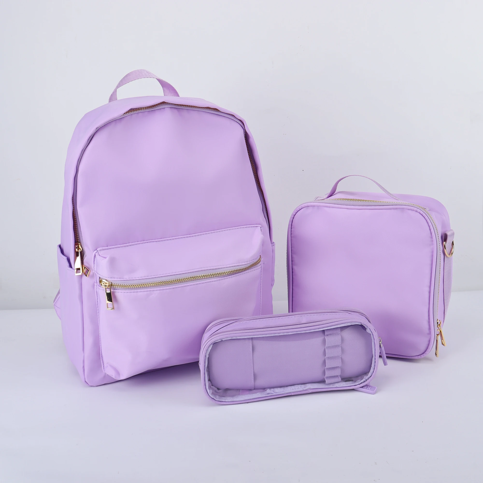 Eco Friendly No MOQ Waterproof Nylon Kids Bag Set Belt Kids Bento Lunch Box Insulated Lunch Bag Lunch Box Kids