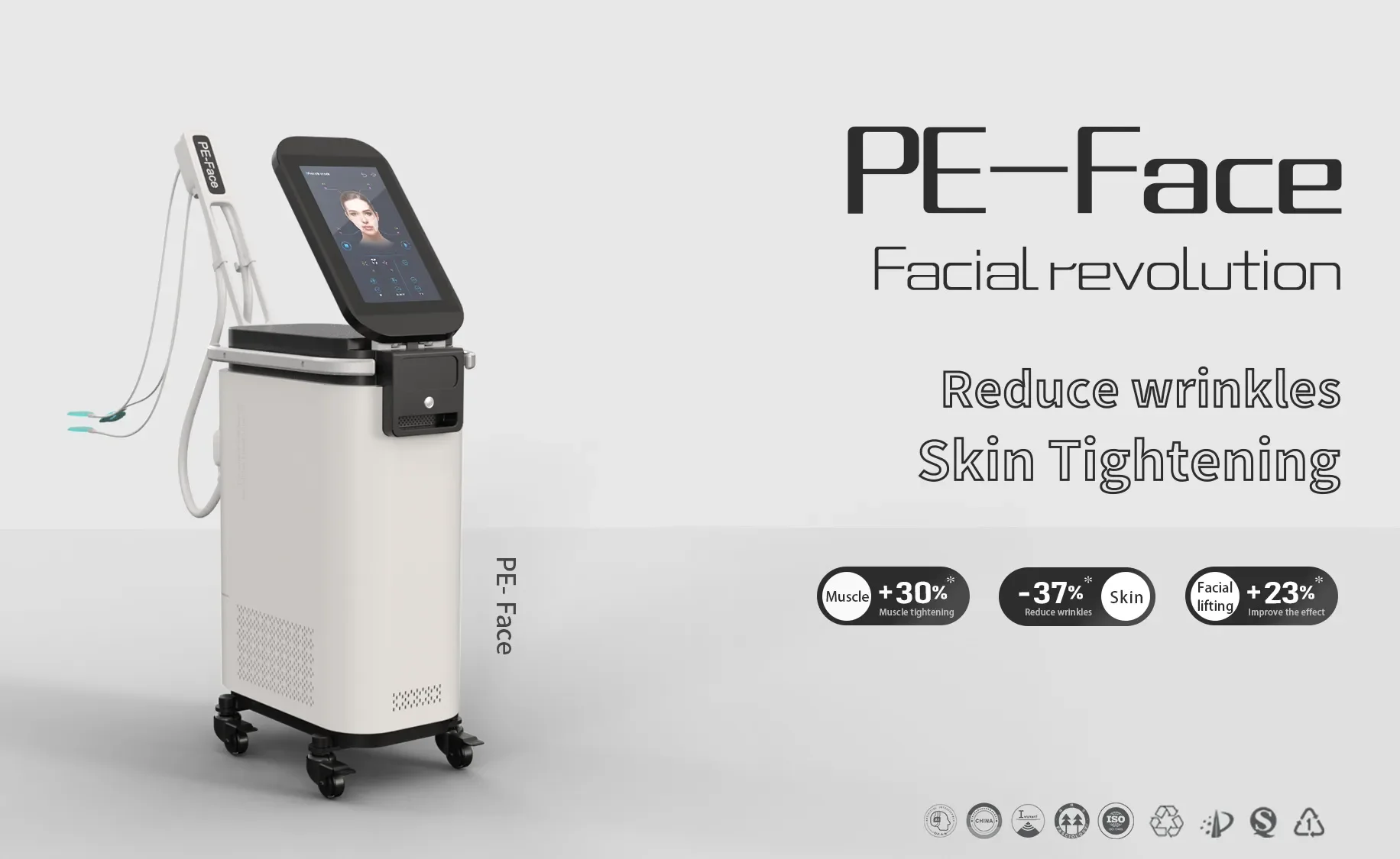 Beauty Salon Equipment em rf machine face lifting machine wrinkle removal Body Slimming pe face EMS+Cryo+RF peface machine