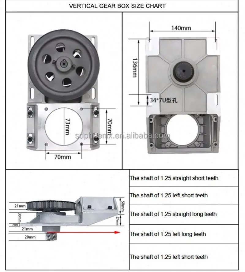 High precision integrated Gear Box for stepper motor Nema 34 used on cnc