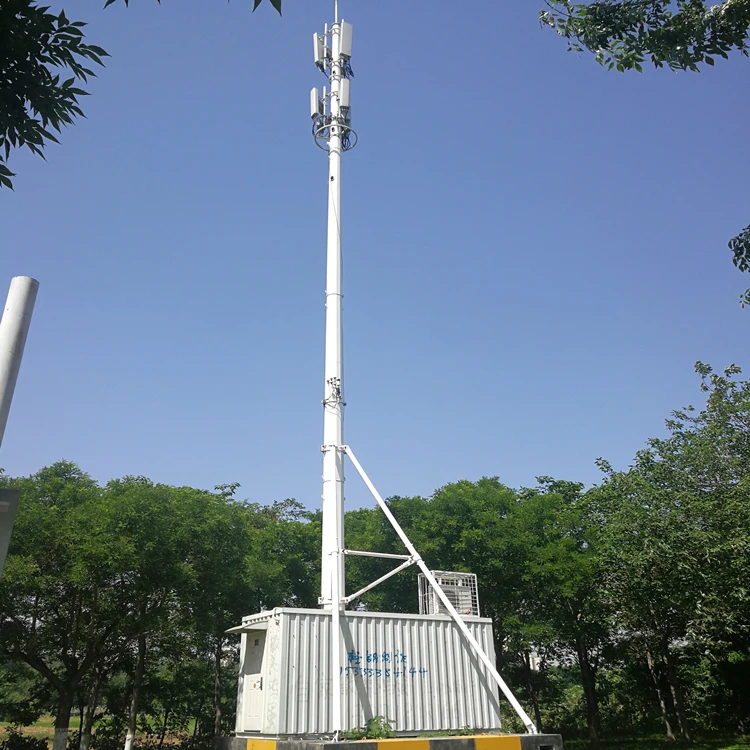 20m 25m 35m 40m 45m 55m 60m 65m 70m 75m 80m Manufactures Communication Equipment tube pole Steel Monopole Tower telecom mast