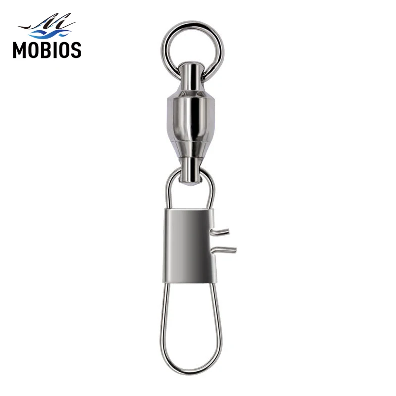 Шариковый подшипник MOBIOS 0 # - 8 шарнирный поворотный Рыболовный вертлюг с блокировкой delque рыболовные снасти аксессуары из нержавеющей стали