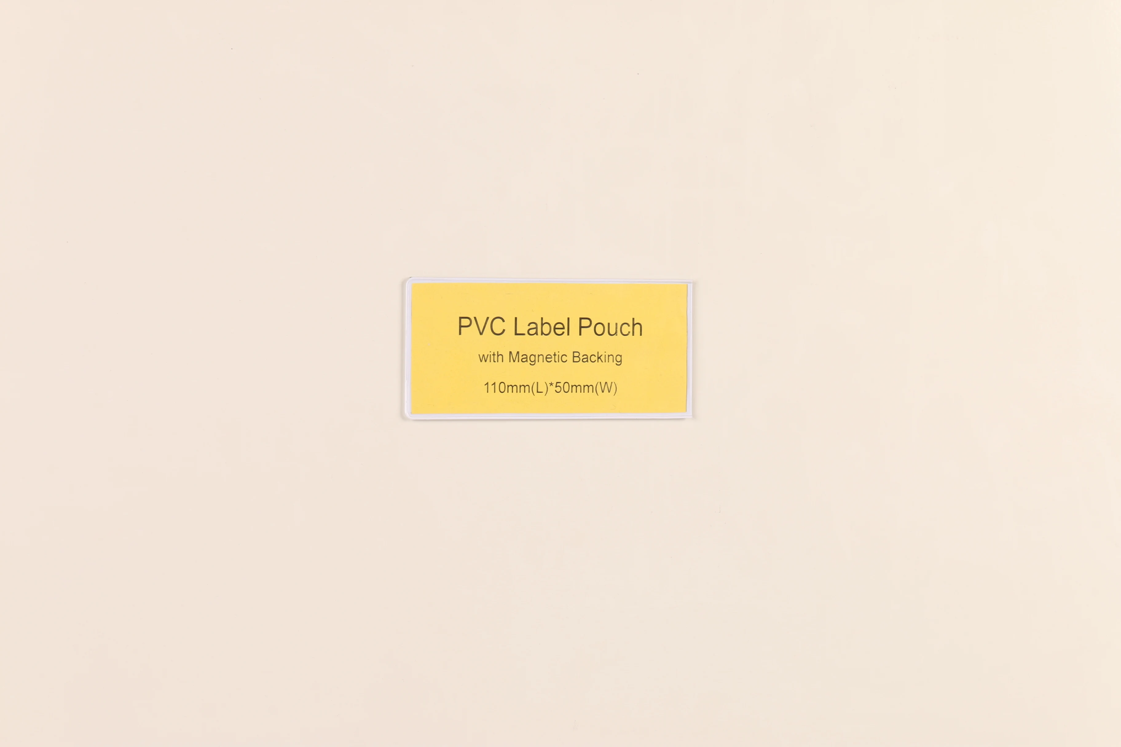 Water Proof Vinyl Pocket plant barcode label card holder with Rubber Magnet Backing