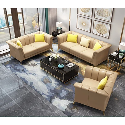 MEIJIA crocodile classic blue Bangladesh tan genuine stainless steel leather sofa