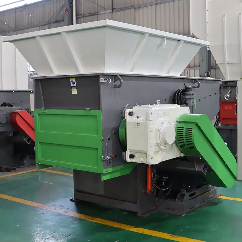 Wobide Machinery ABS PET PP PE Bottle Scrap Compact Carton Tyre Plastic Drum Shredder