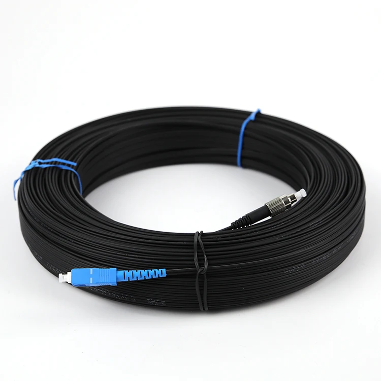 Высокое качество G657A версии A, Симплексное соединение 1 ядро 2-жильный кабель патч-корд дуплексный волоконно-оптический FC ST одномодовый