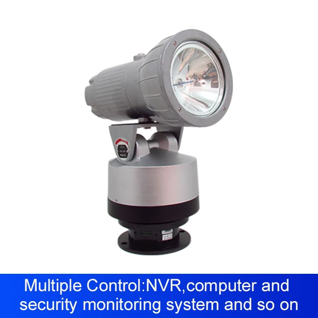 wired control long range moving head aluminum pure white xenon searchlight for watch tower