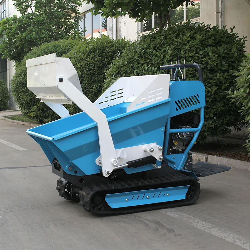 Chinese Manufacturer crawler dumper truck garden farm use auto loader dumper CE certificate mini dumper 0.5- 1 ton