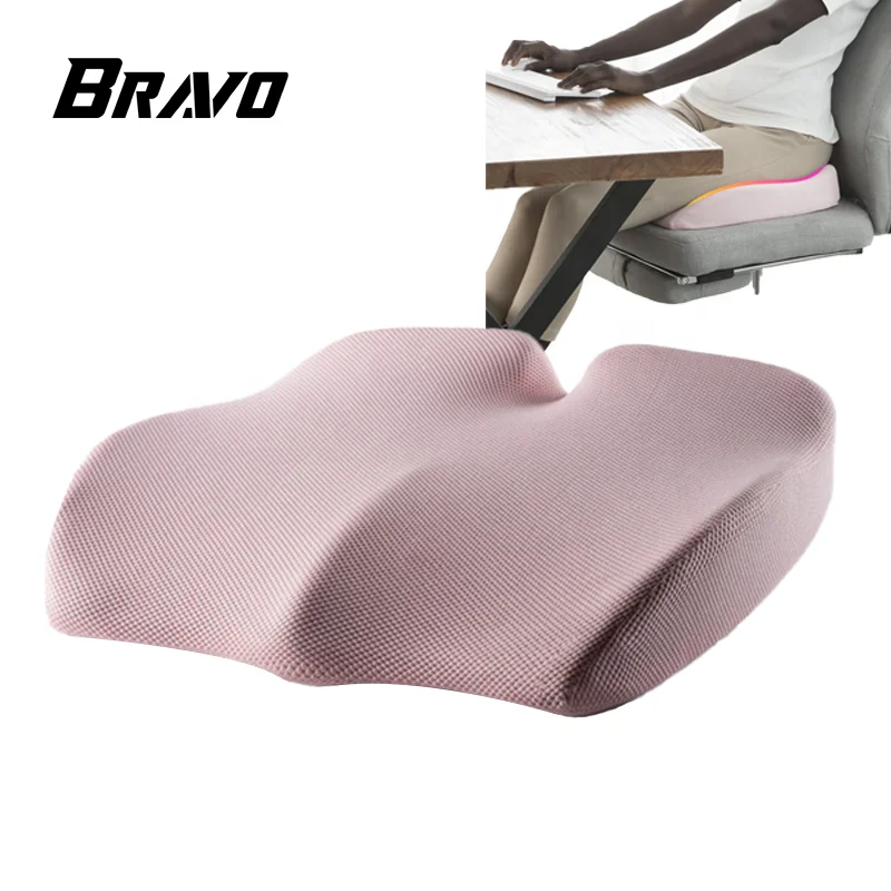 Orthopedic Seat Cushion OEM Washable Cover Car Driving Memory Foam Car Seat Cushion