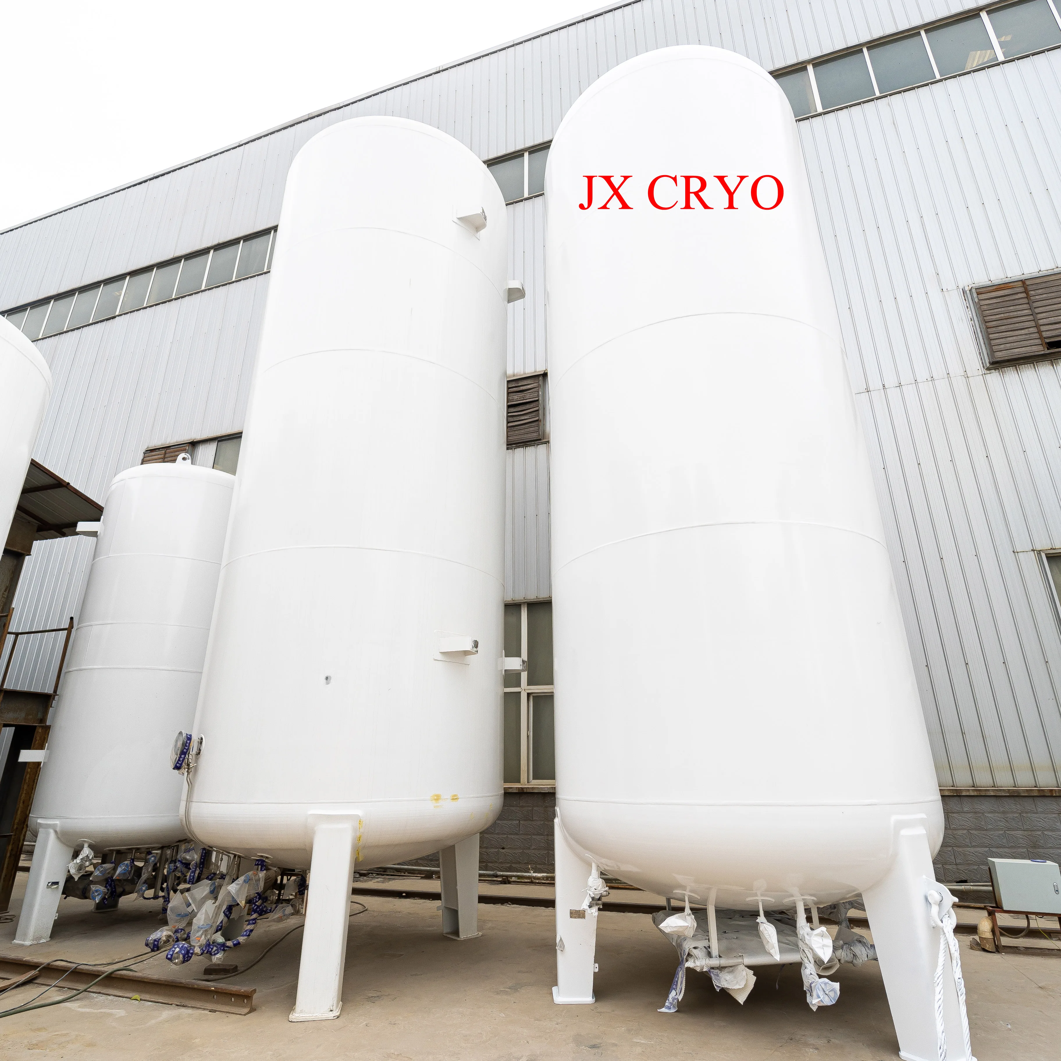 10m3 8bar Cryogenic Storage Tank For Industrial Gas Liquid Oxygen Nitrogen Argon CO2 LNG
