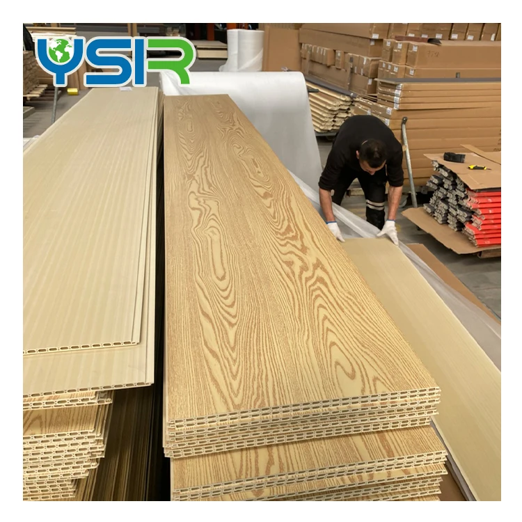 Indoor Decoration Wooden Plastic Composite WPC Wall Panel Interior Cladding