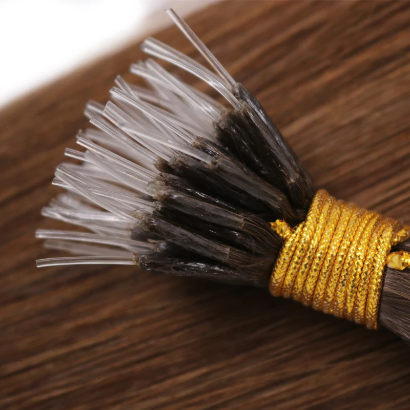 Most Popular Colors  Real Russian Cheap Unprocessed Sample Order Available Virgin Silk Soft Plastic Nano Ring Hair Extension