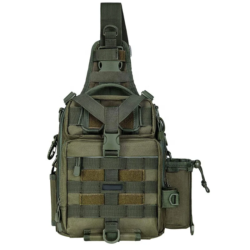 Уличный рюкзак через плечо, сумка-слинг для рыболовных снастей