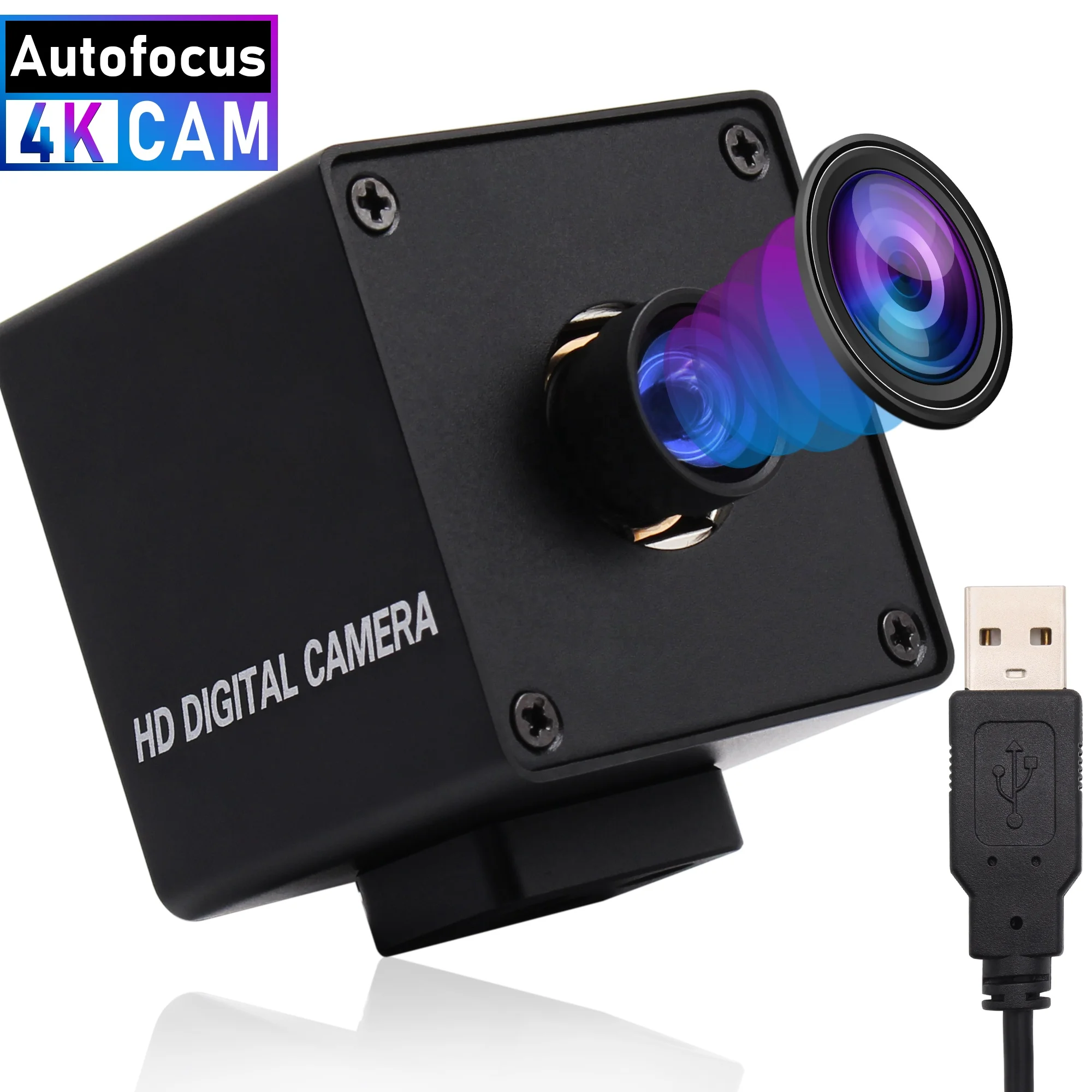 4K 3840x2160 Автофокус USB веб-камера CMOS Sony IMX415 Мини CCTV камера подключи и играй для видео конфоренсе прямые